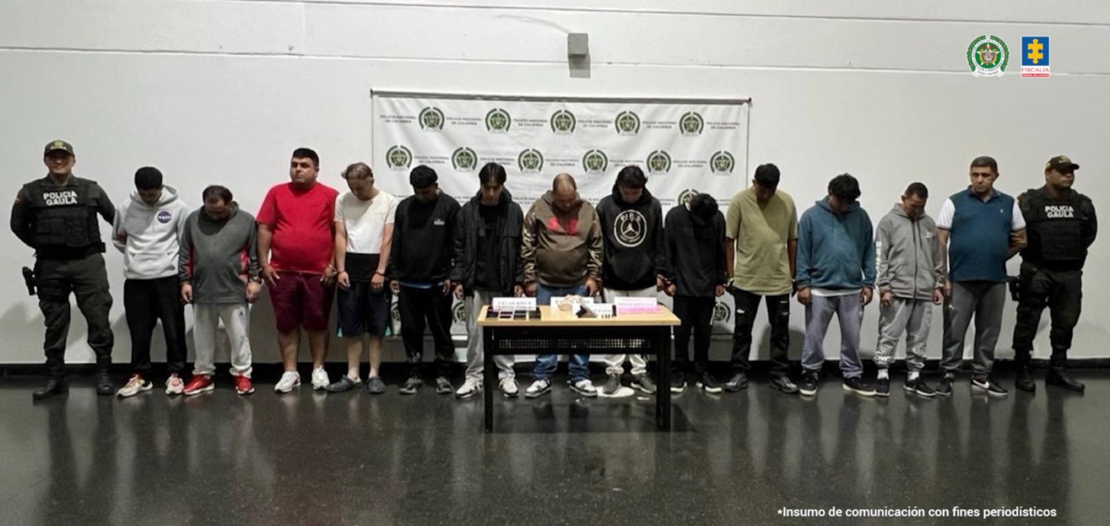 Envían a la cárcel a 17 integrantes de Los Pachelly en Antioquia