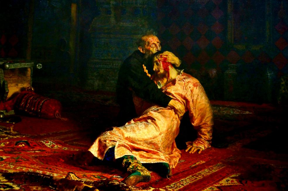 En Rusia un vándalo dañó una célebre obra sobre Iván el Terrible