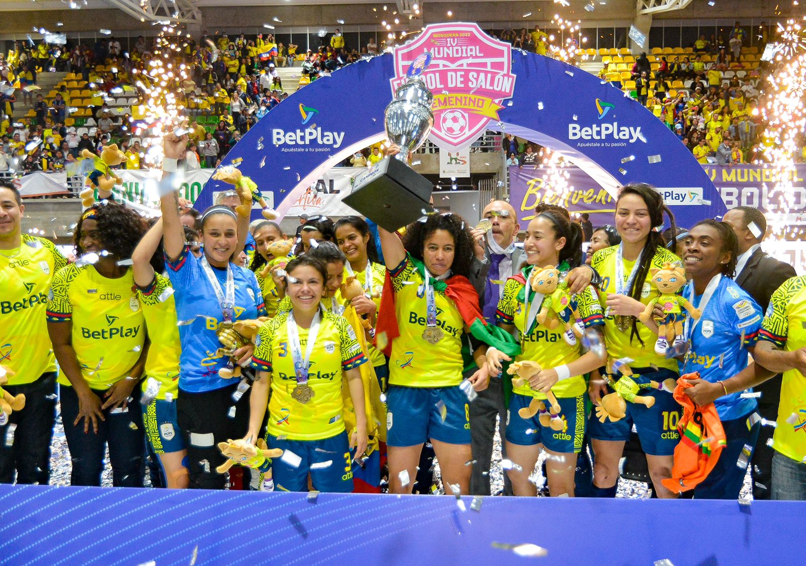 La selección colombiana logró el título del Mundial de Fútbol de Salón, en Mosquera (Cundinamarca).