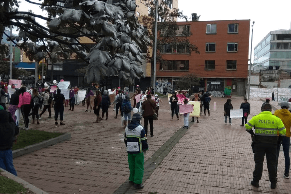 Nuevas protestas en el centro y sur de Bogotá para solicitar ayudas para la cuarentena