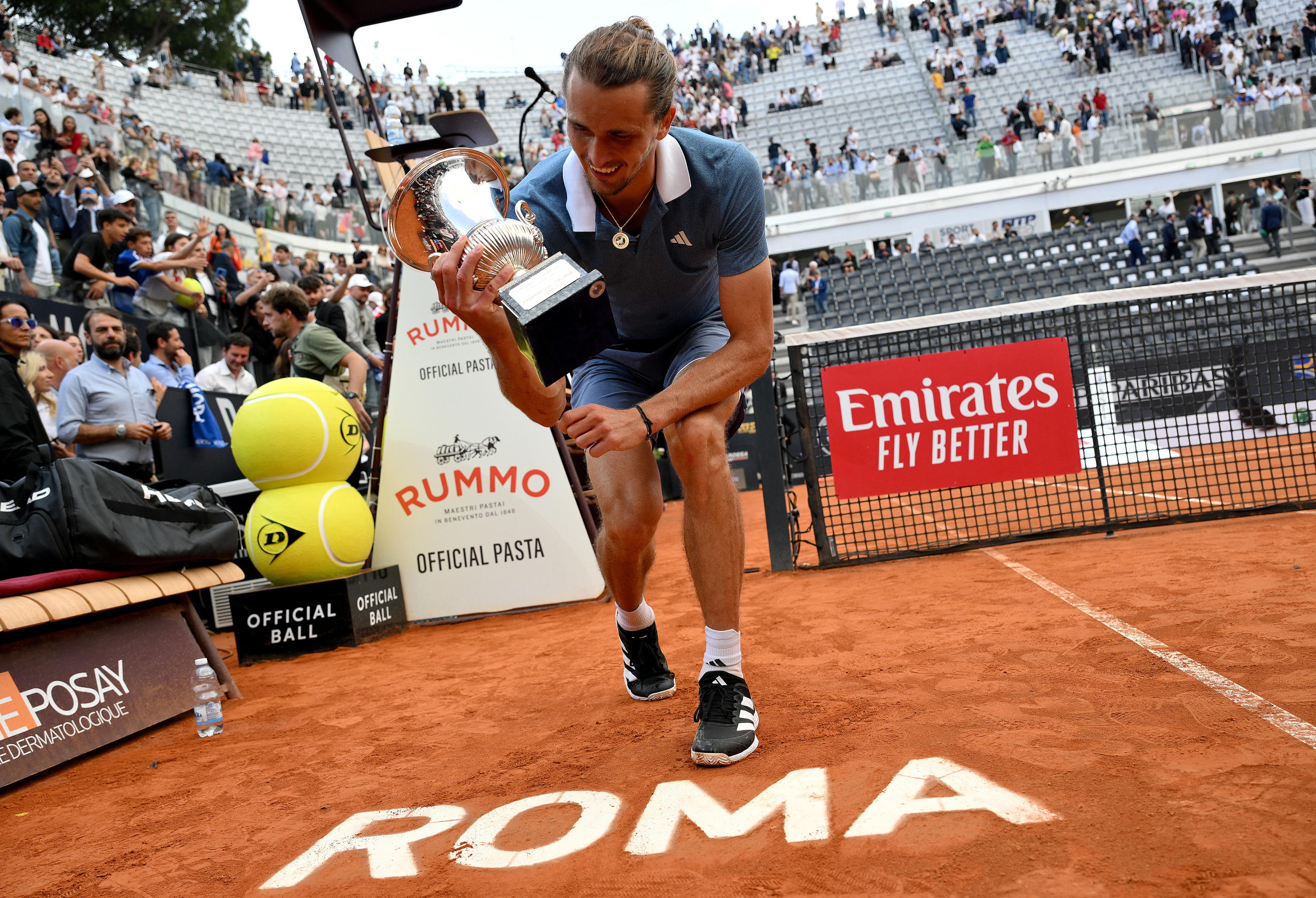 Zverev acabó el sueño del chileno Jarry y se coronó campeón en Roma