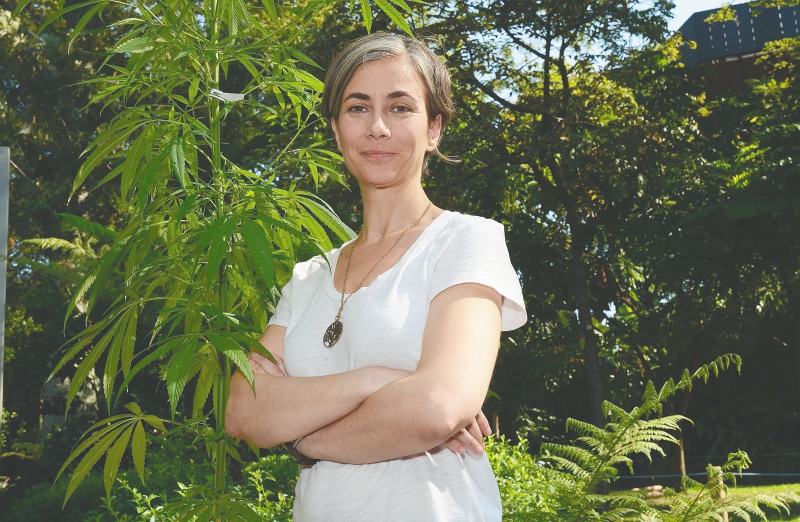 Cristina Sánchez ha investigado ha investigado sobre los beneficios del cannabbis en el cuerpo humano. / Fotos Luis BNenavides