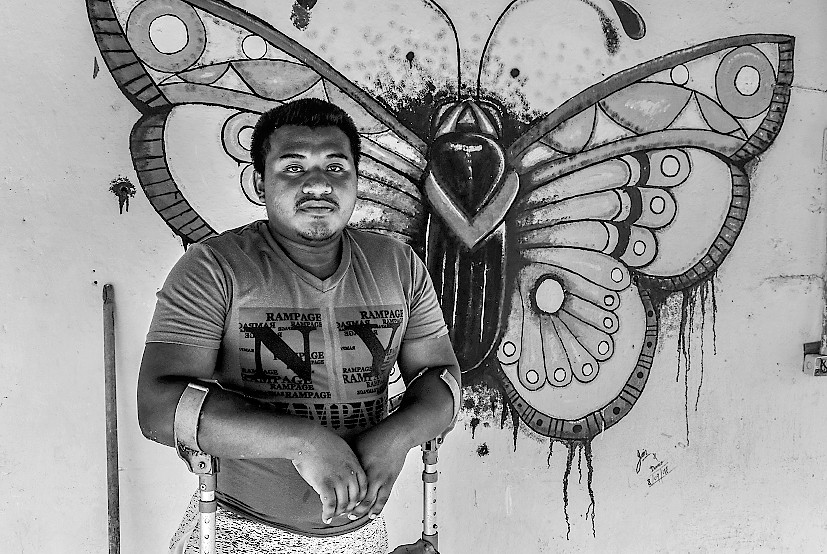 Pie de foto:Wilson Mojica fue una de las primeras personas que retrató.