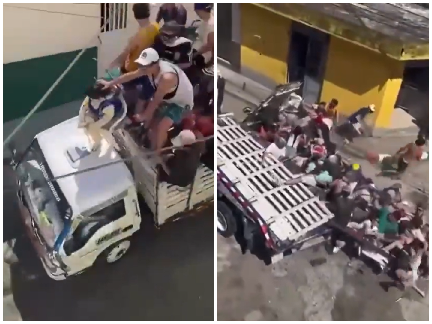 Caos en caravana de fin de año en Fresno: ataque sicarial y dos accidentes dejaron heridos