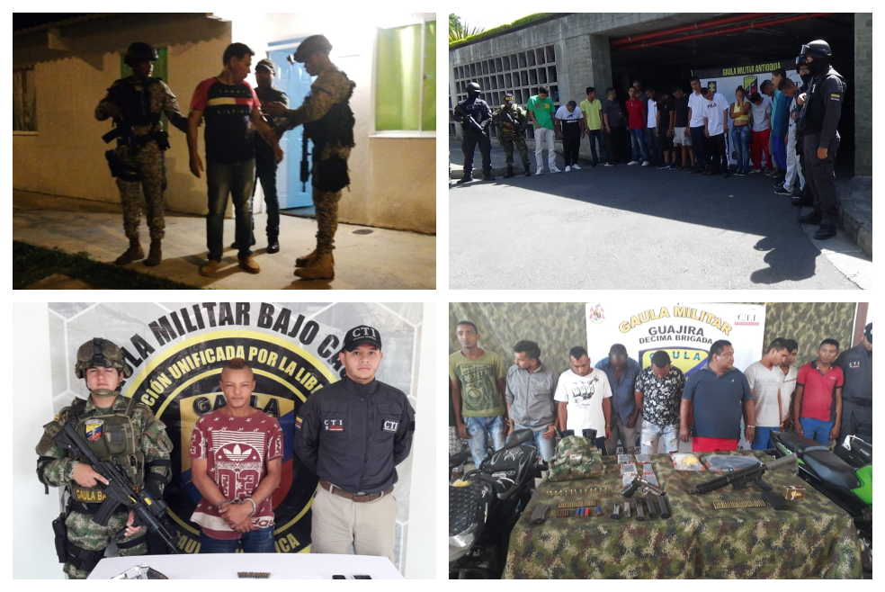 Ejército capturó a 107 personas en operaciones contra la extorsión