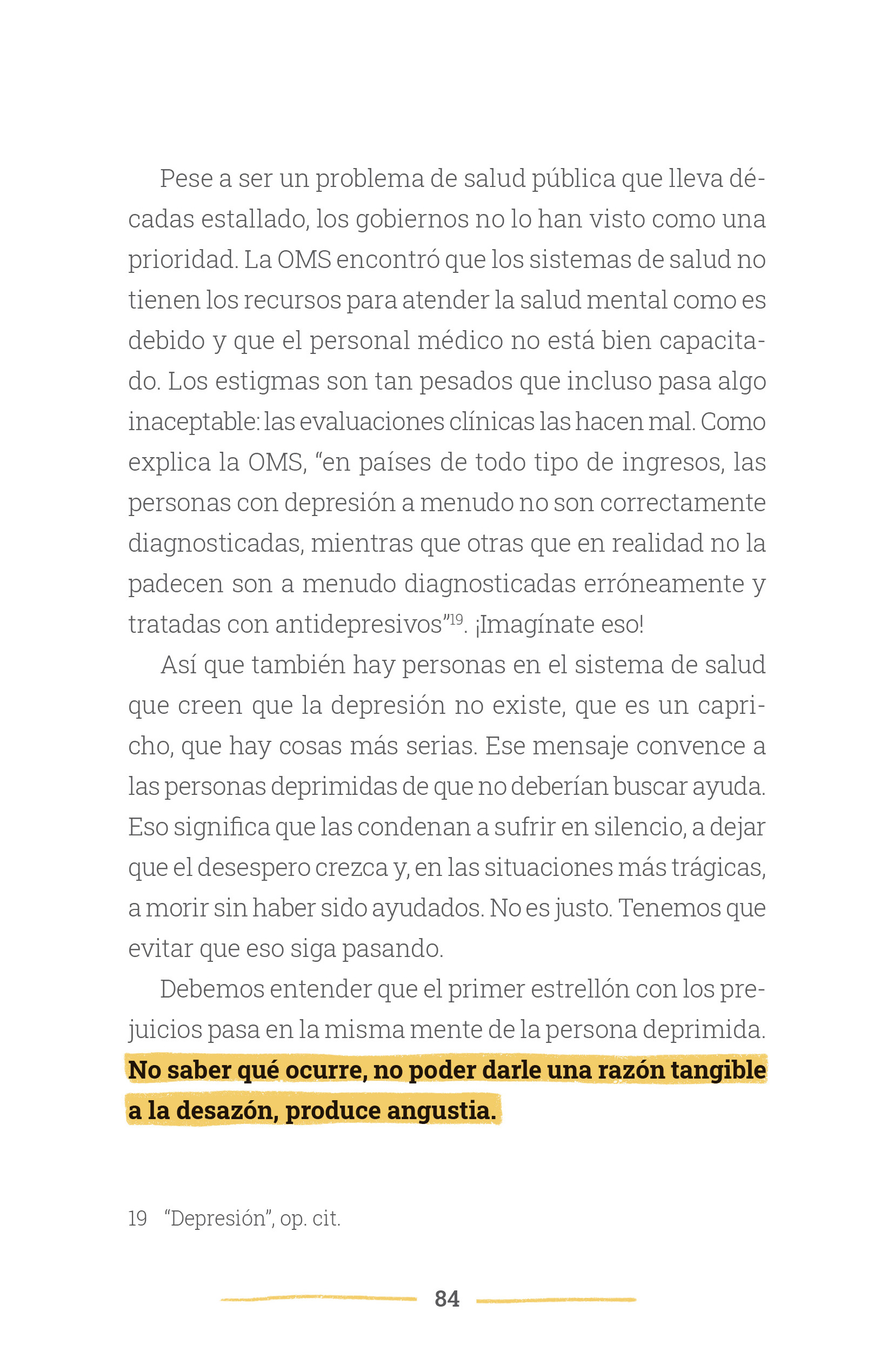 Capítulo 5 de La depresión (no) existe