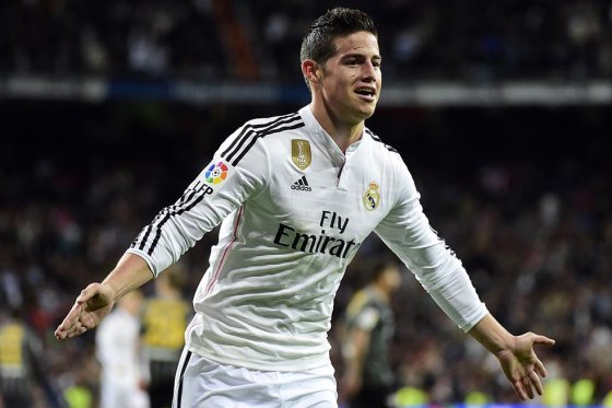 James Rodríguez marcó en el último partido del Madrid por Liga