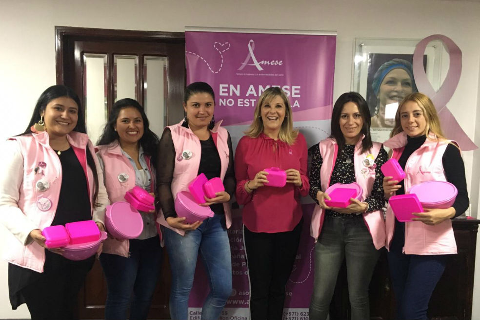 La asociación Amese y Tupperware luchan contra el cáncer de mama
