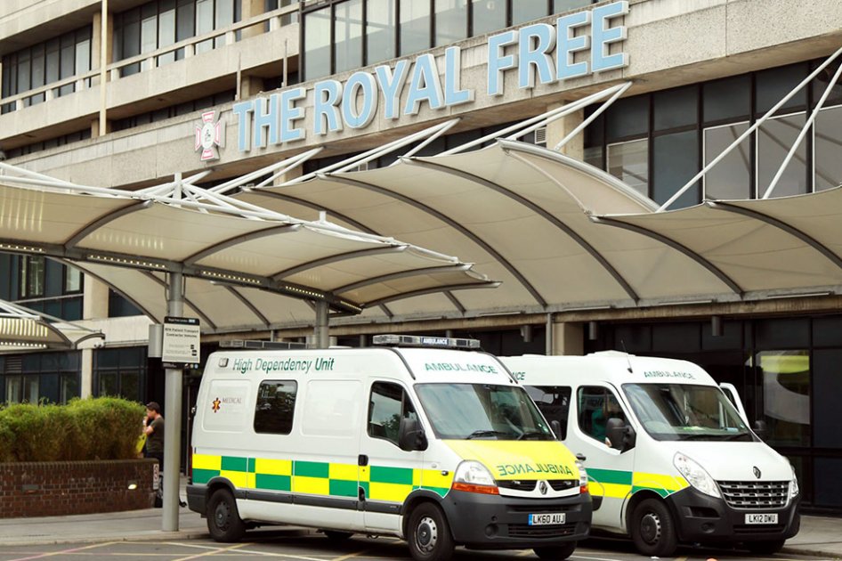Exterior del Royal Free Hospital en Londres. Foto: EFE