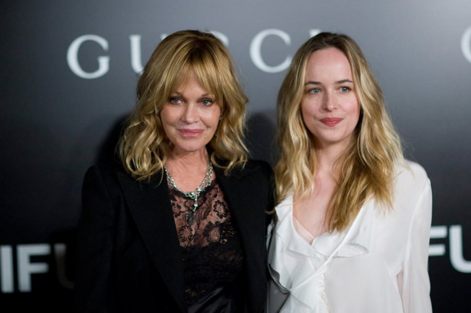 La actriz Melanie Griffith y su hija Dakota Johnson.