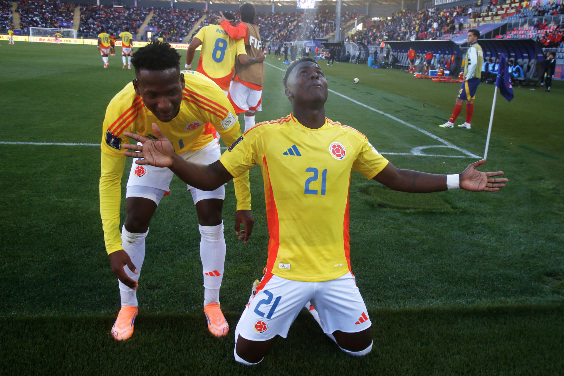 Así quedó la tabla de goleadores con el triplete de Néiser Villarreal en el Sub-20