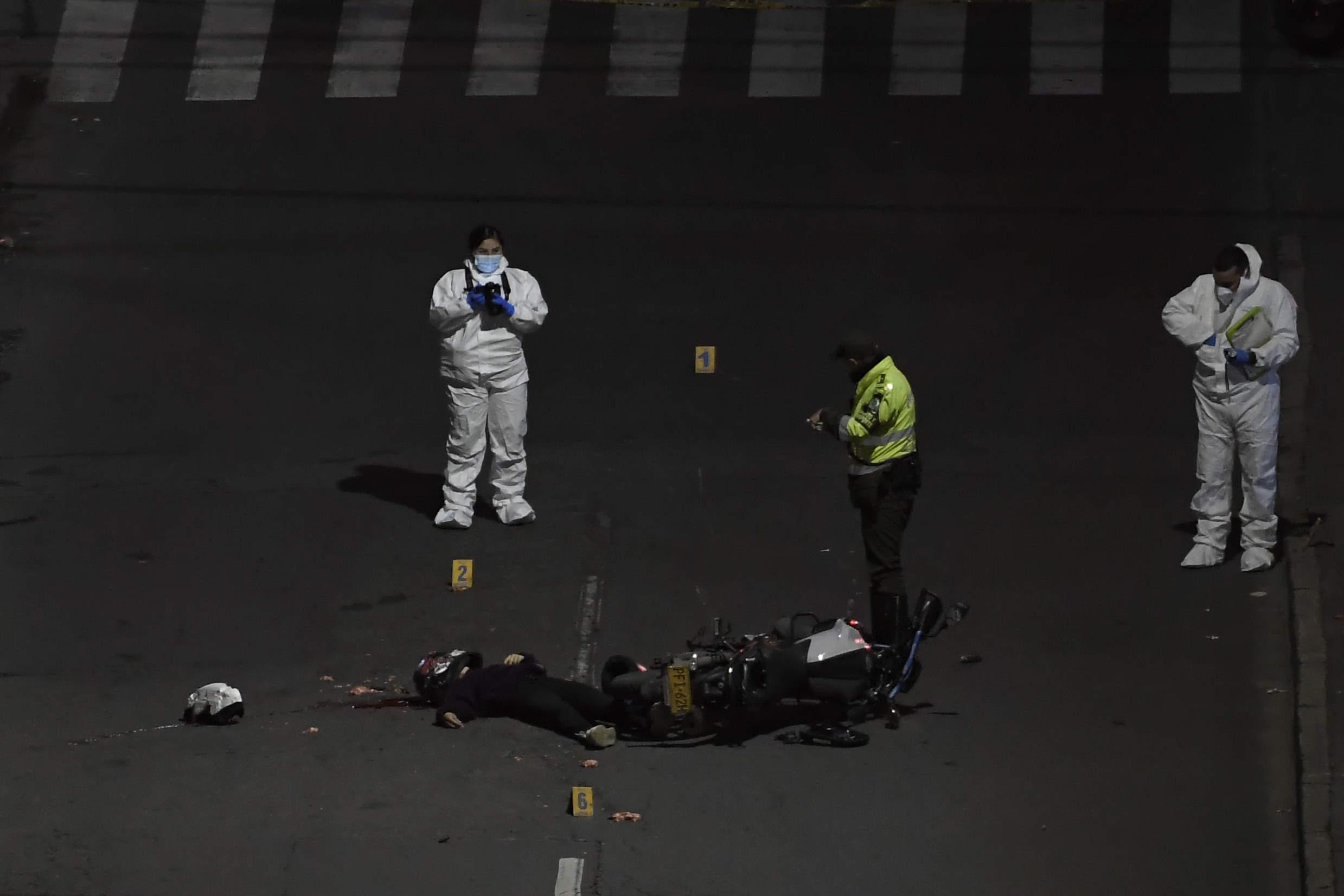 Dos muertes en accidentes de tránsito empañan la madrugada de este domingo en Bogotá
