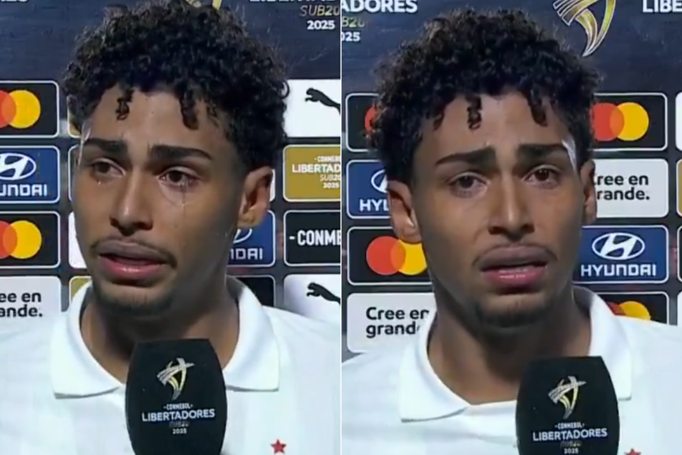 Jugador de Palmeiras rompe en llanto tras insultos racistas: video