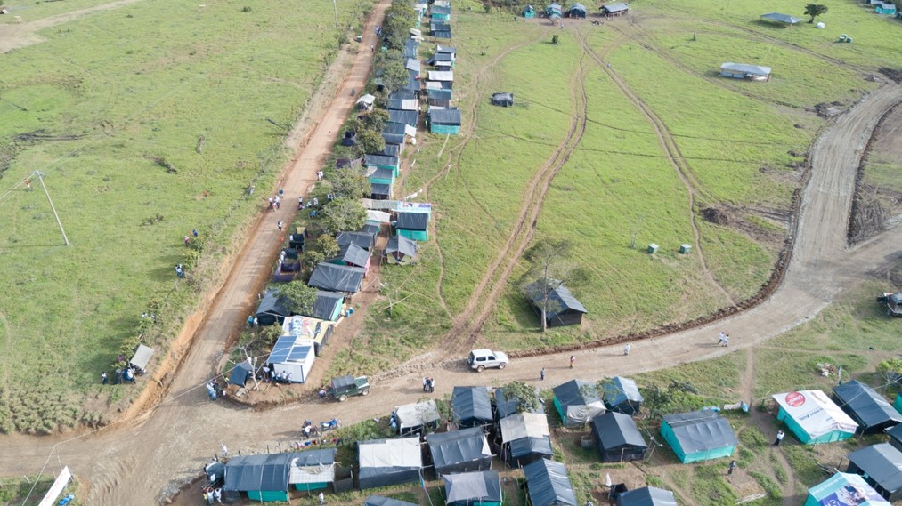 Aerofoto del sector E de la Zona Veredal Mariana Páez