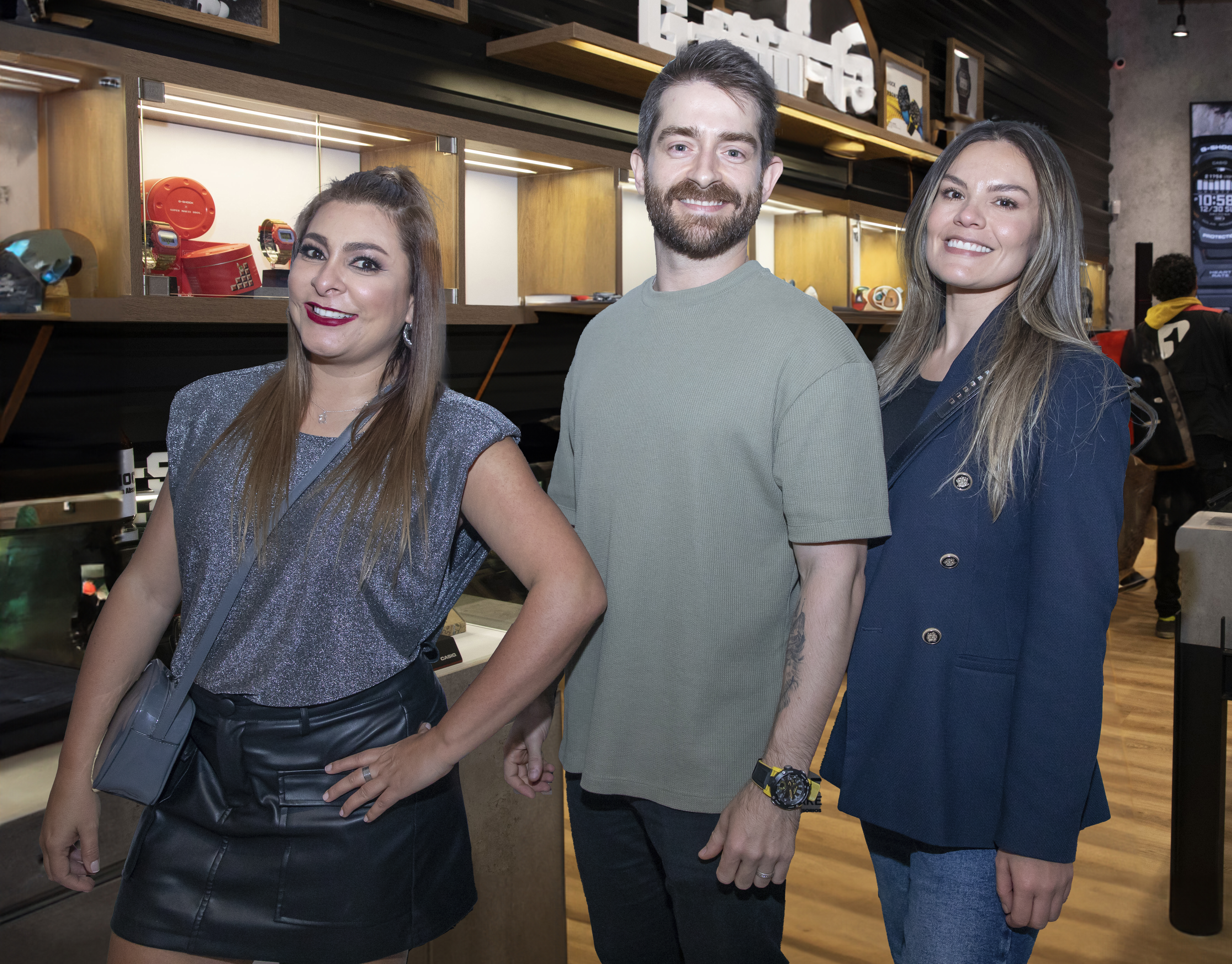 Isabel Rivera, Thiago Nadotti y Andrea Álvarez