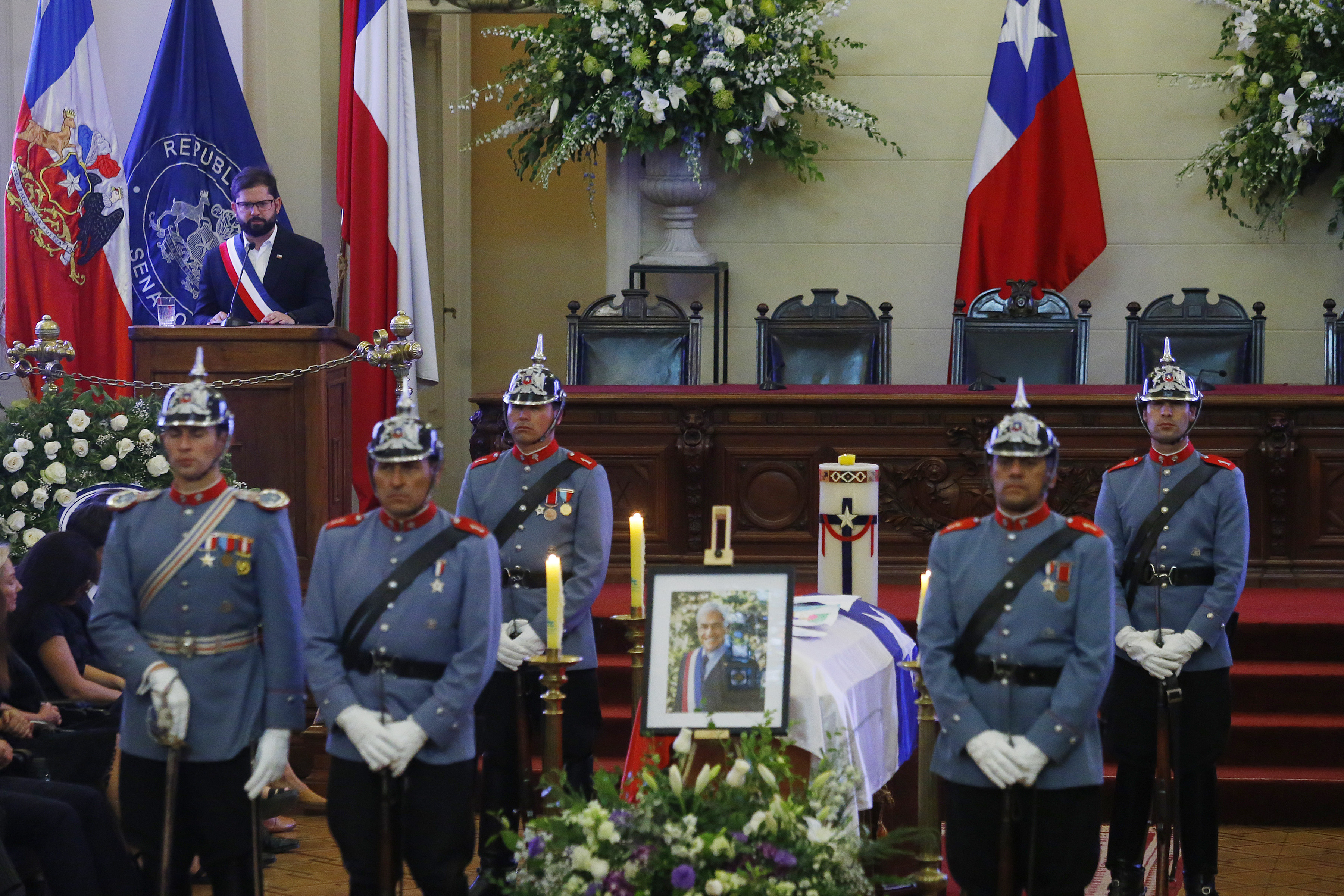 El adiós de Lagos y Piñera