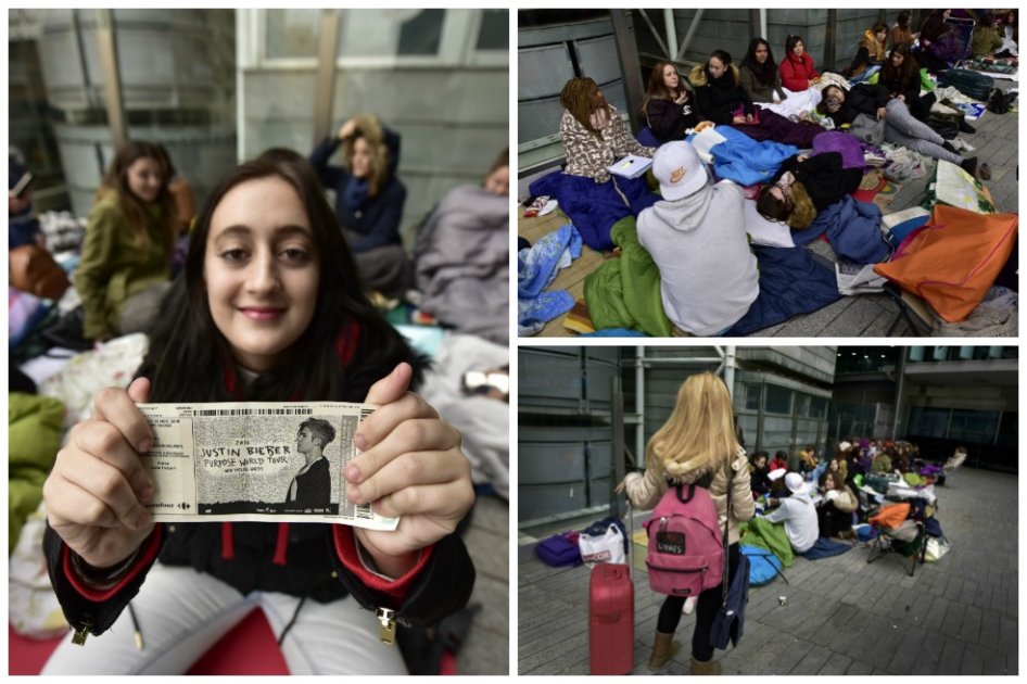 Fanáticos acampan más de un mes en Madrid para ver a su ídolo Justin Bieber