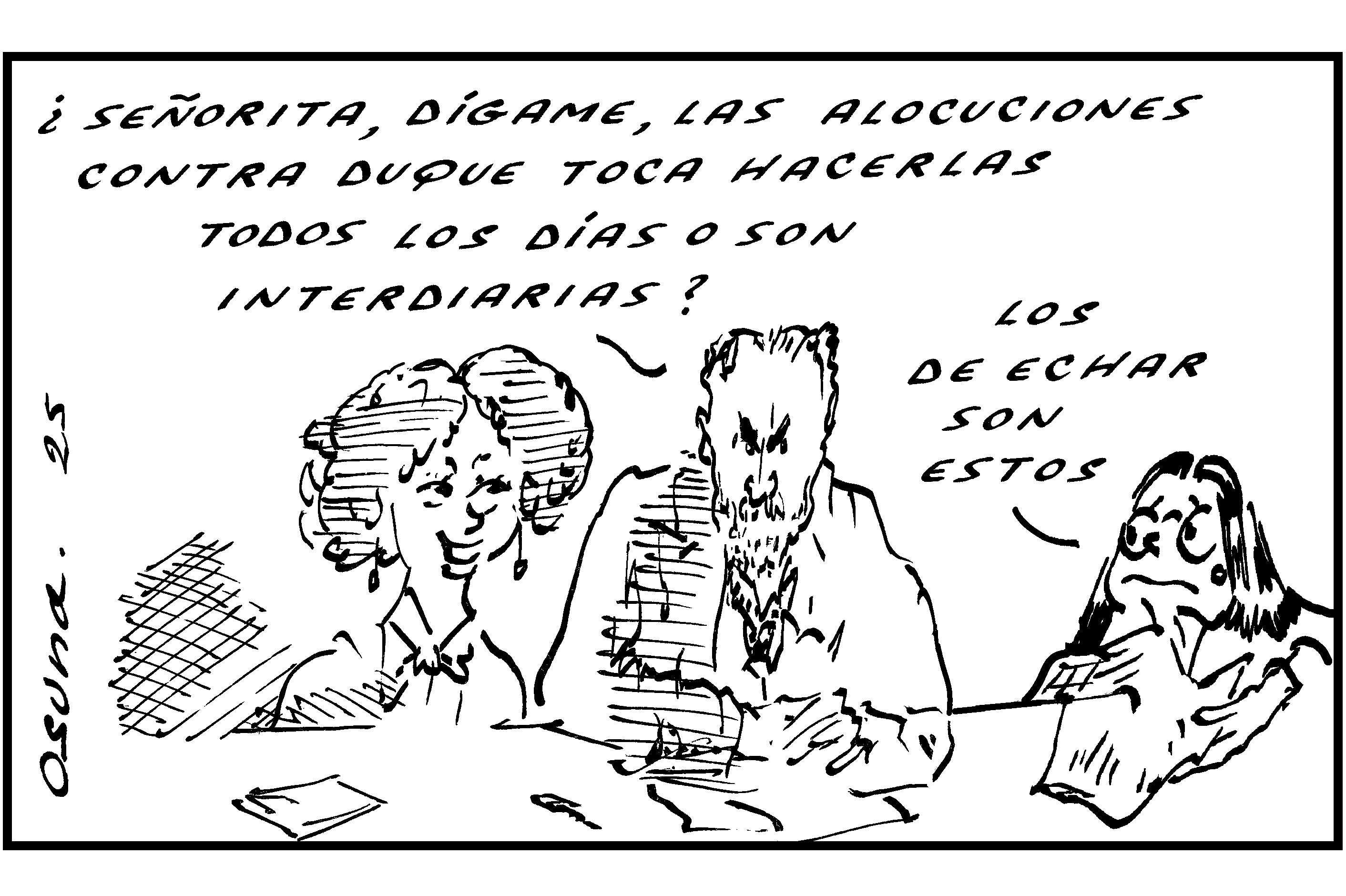 Benedetti en funciones