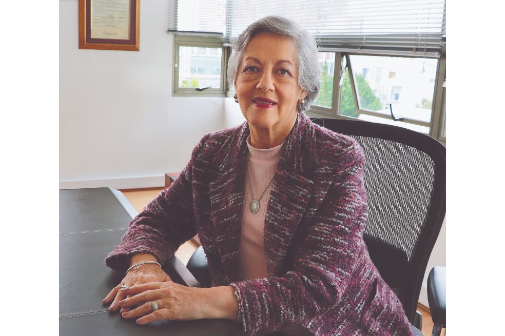 Foto de la señora Gloria Inés Forero, presidenta de la Liga Colombiana contra el Cáncer.