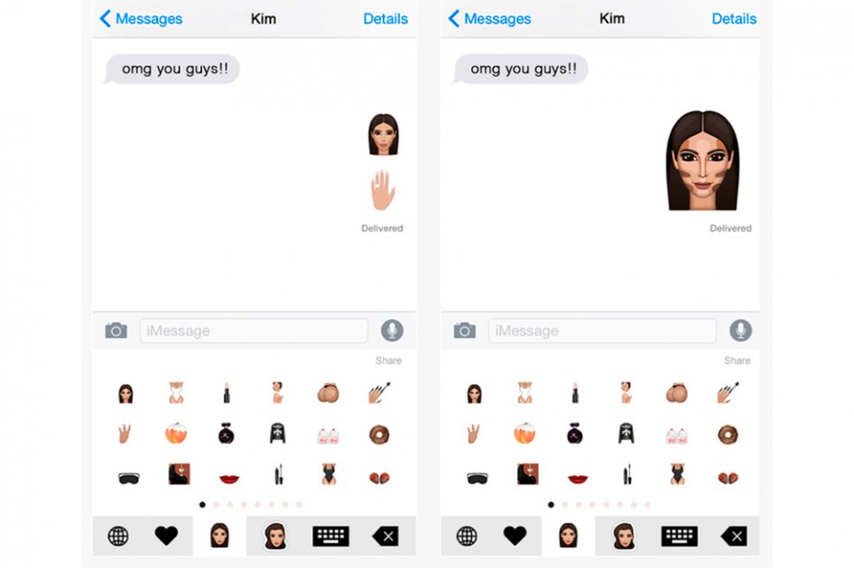 Kim Kardashian lanza emoticones inspirados en ella