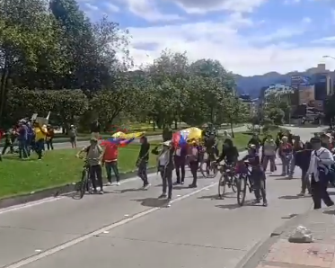 Protestas en la embajada de Estados Unidos y otros puntos en Bogotá