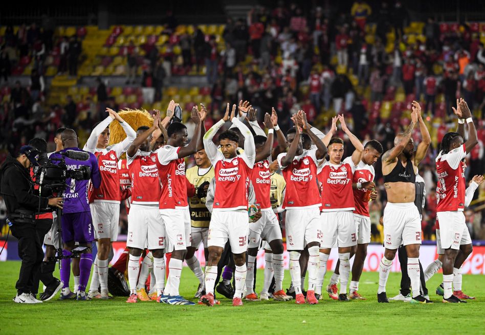 En imágenes: Santa Fe ganó por la mínima y puso a vibrar a El Campín