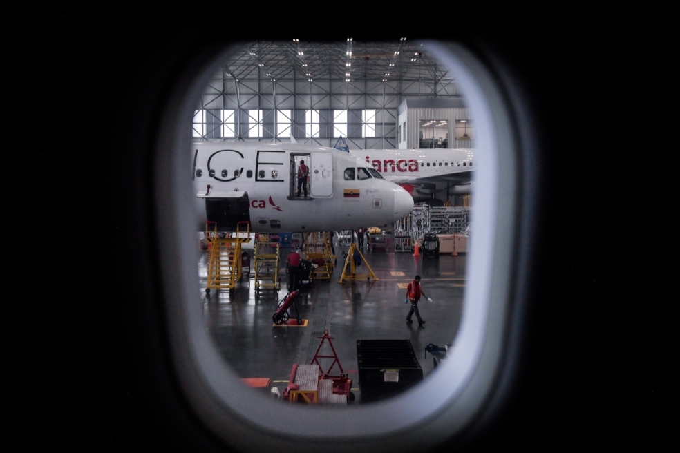 En fotos: así va la reconfiguración de los aviones de Avianca