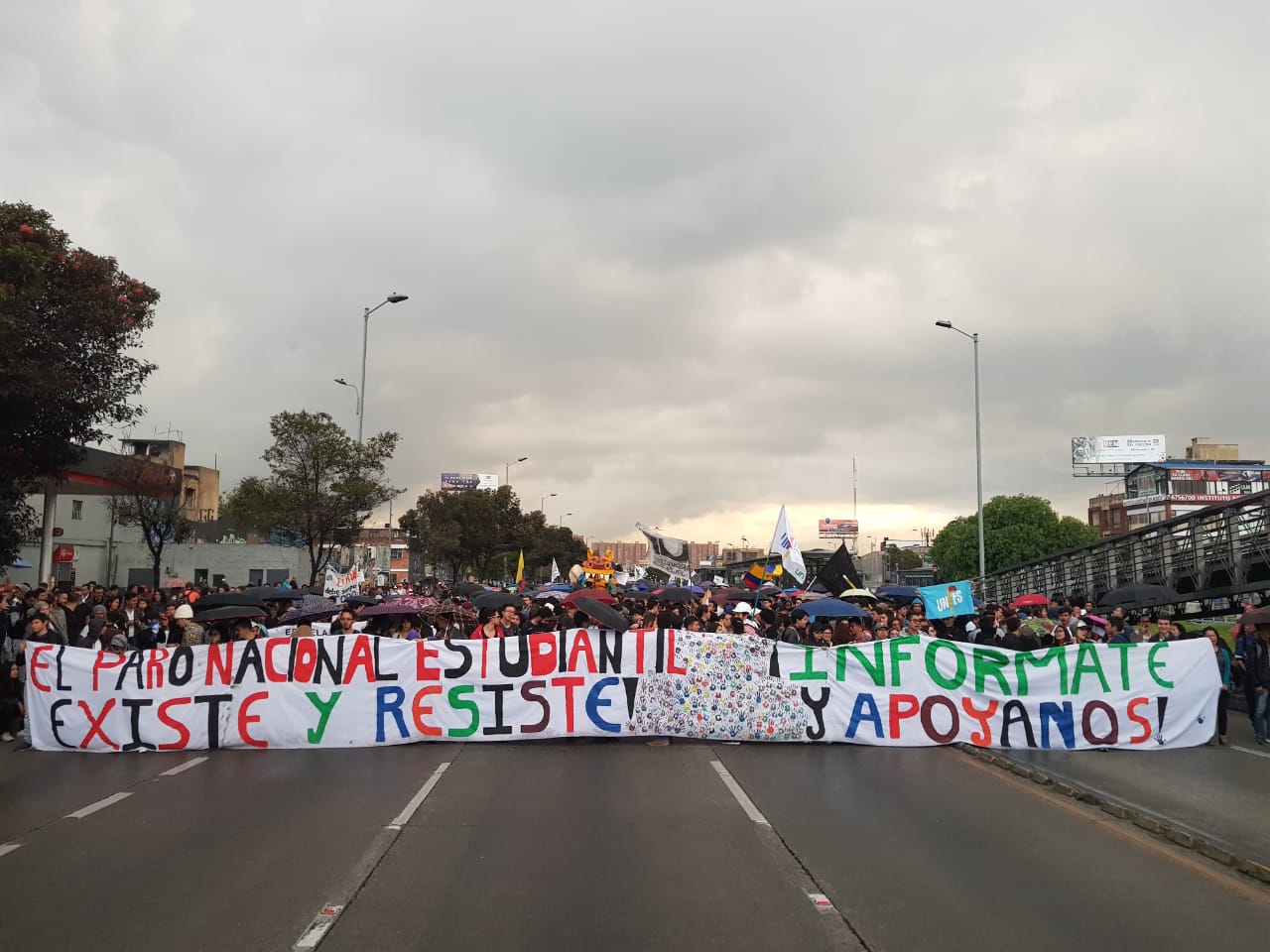 Así transcurrieron las manifestaciones este jueves en Bogotá