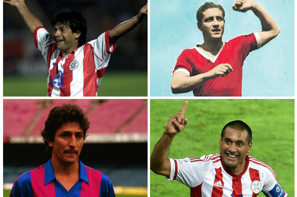 Los 10 mejores jugadores en la historia del fútbol paraguayo