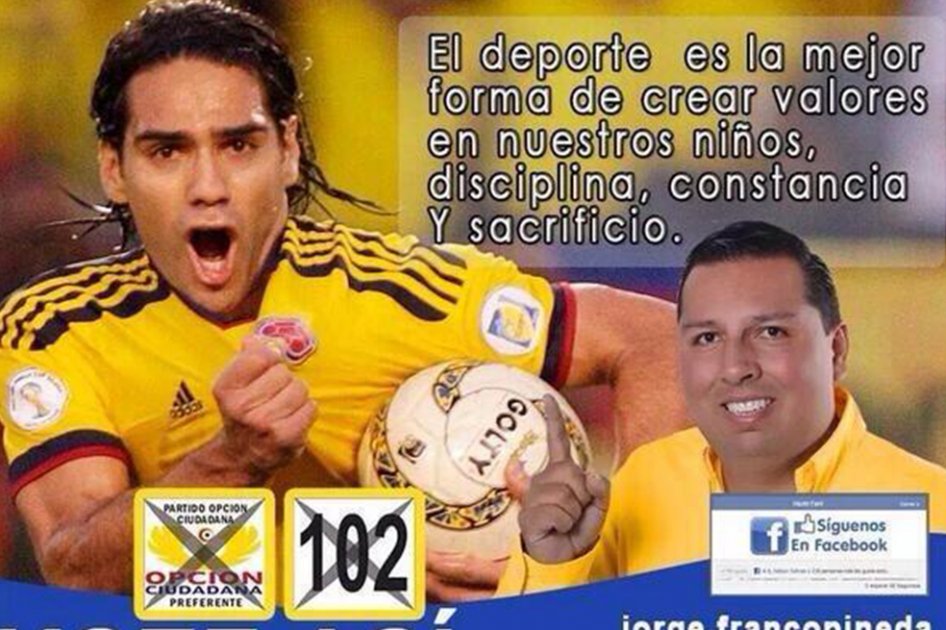 Falcao iniciaría acciones legales por el uso de su imagen para hacer política