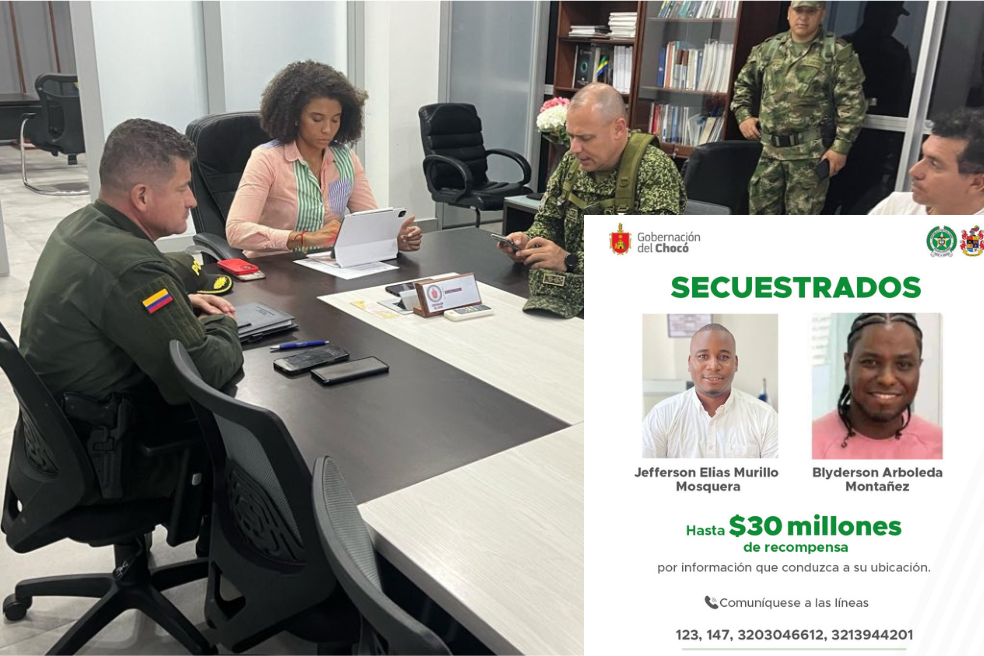 Recompensa de $30 millones: esto se sabe del secuestro del registrador Murillo en Chocó