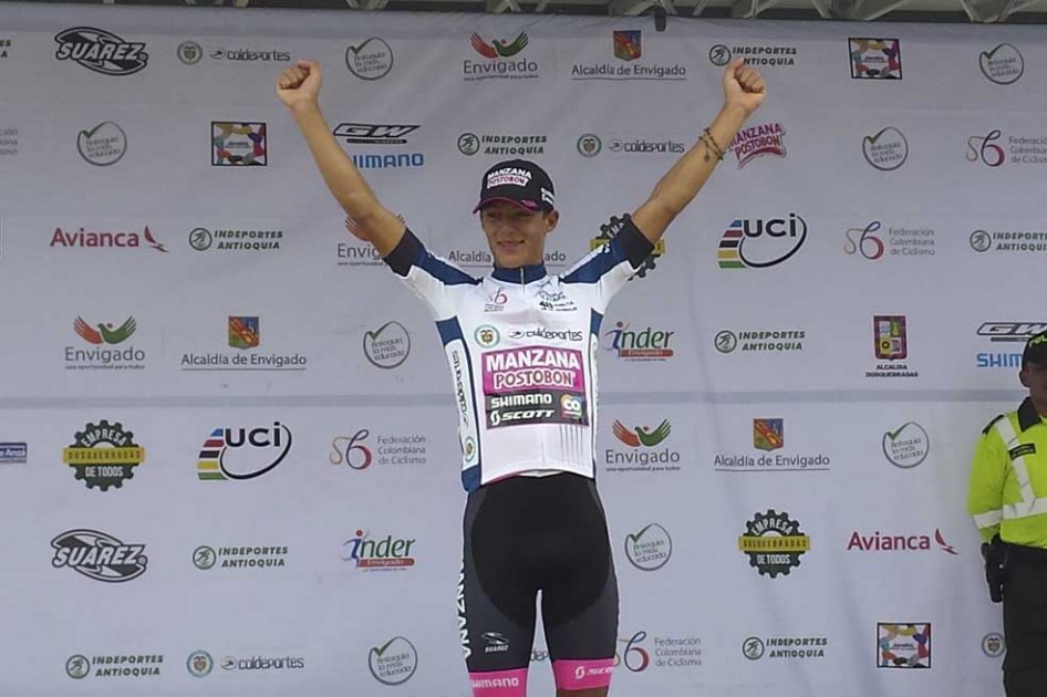 Wilmar Paredes ganador de la segunda etapa de la Vuelta de la Juventud 2015. Foto: El Espectador