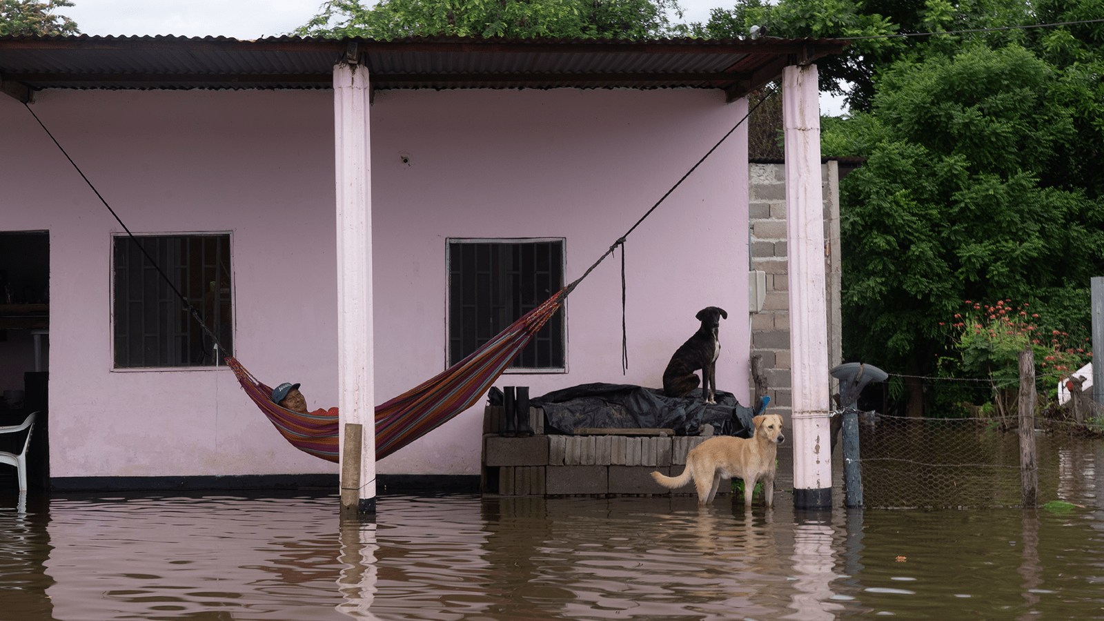 En Puerto Carreño, la ola invernal llegó con inundaciones provocadas por el desbordamiento del río Orinoco.