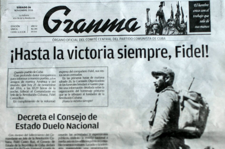 El periódico Granma de Cuba estrena diseño