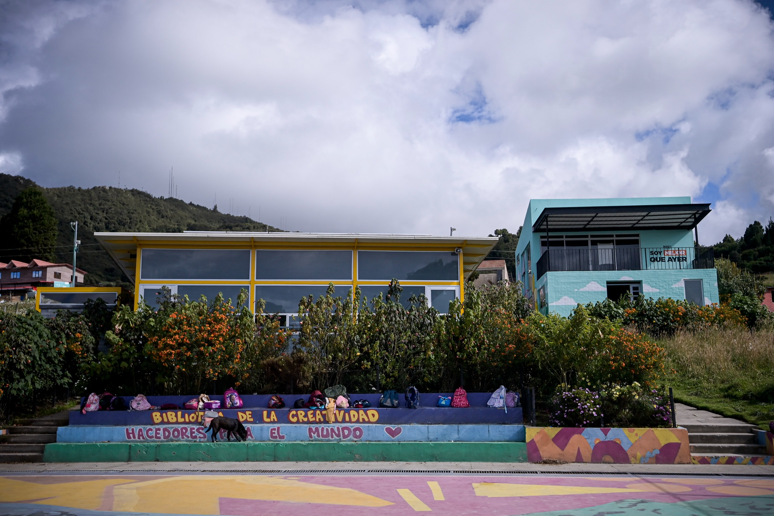 Biblioteca de la vereda Quiba, en Ciudad Bolívar, donde los jóvenes realizan todos sus proyectos.