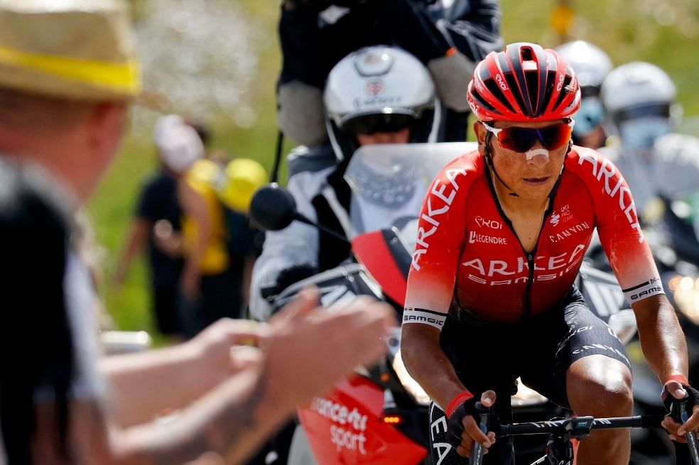 Nairo Quintana está tercero en la clasificación de la montaña.