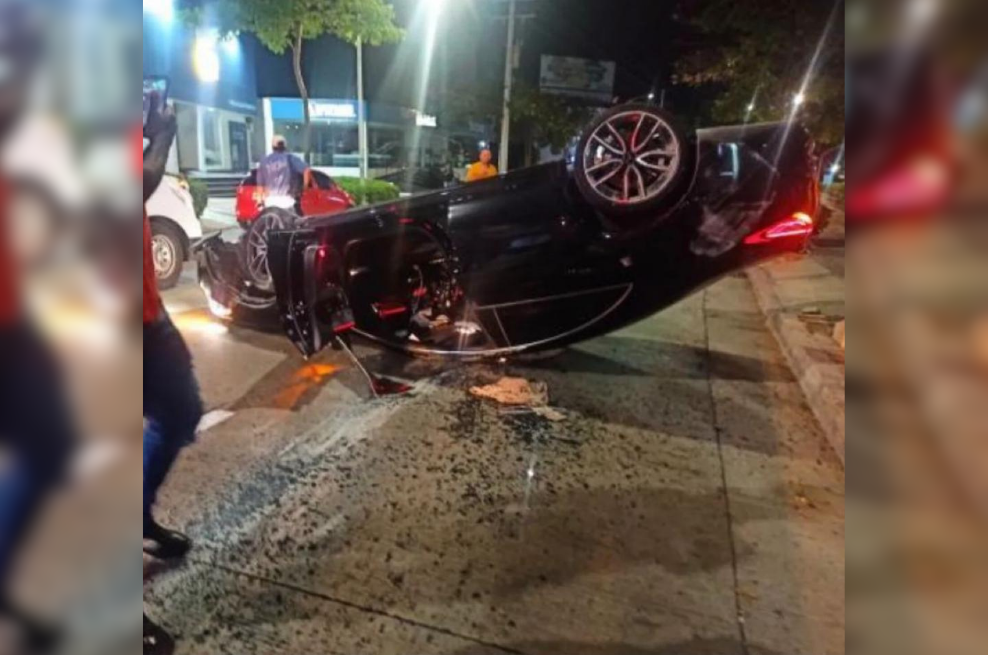 Carro accidentado en Barranquilla pertenece al hijo de Aida Merlano