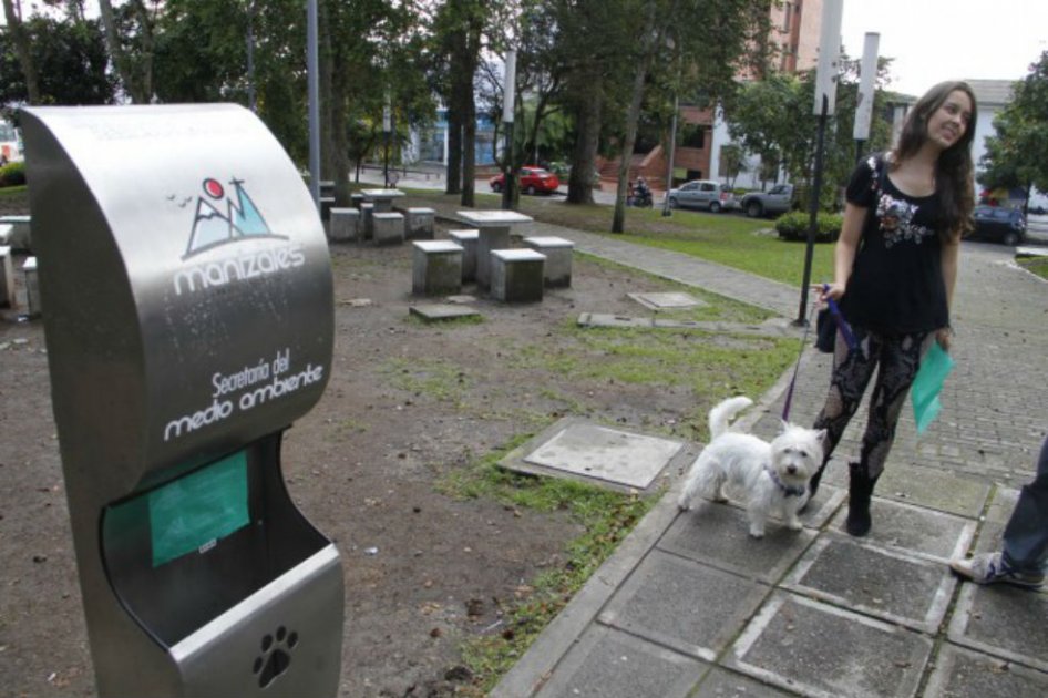 En Manizales instalarán 55 nuevos dispensadores de bolsas para residuos caninos