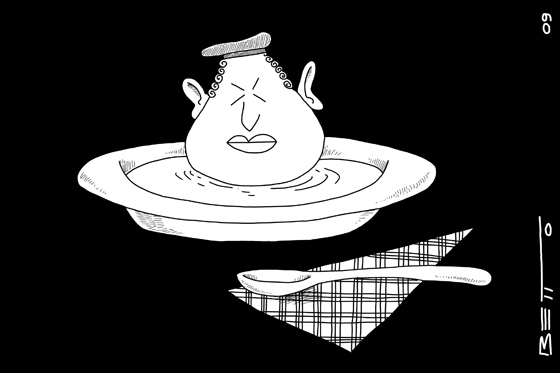 Hasta en la sopa