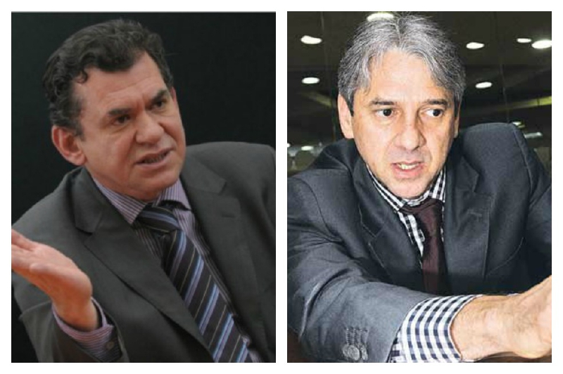 León Valencia (izquierda), Jaime Amín (Derecha). /Archivo. 