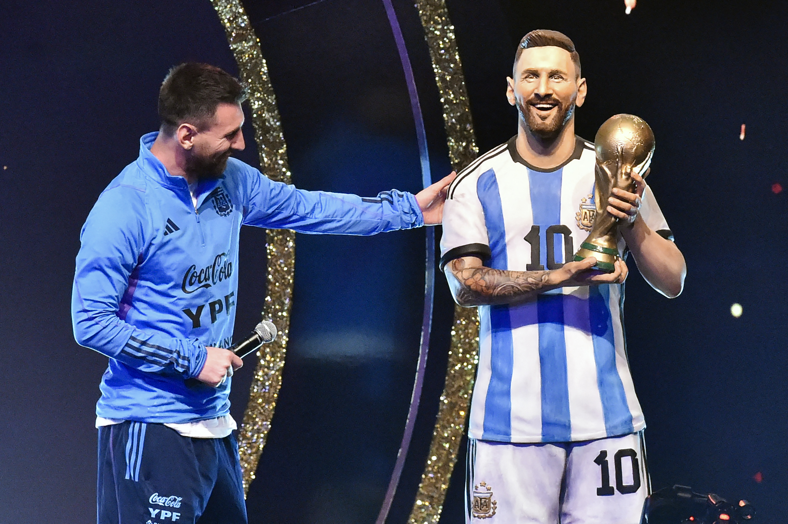 Messi y la selección de Argentina fueron homenajeados por la Conmebol