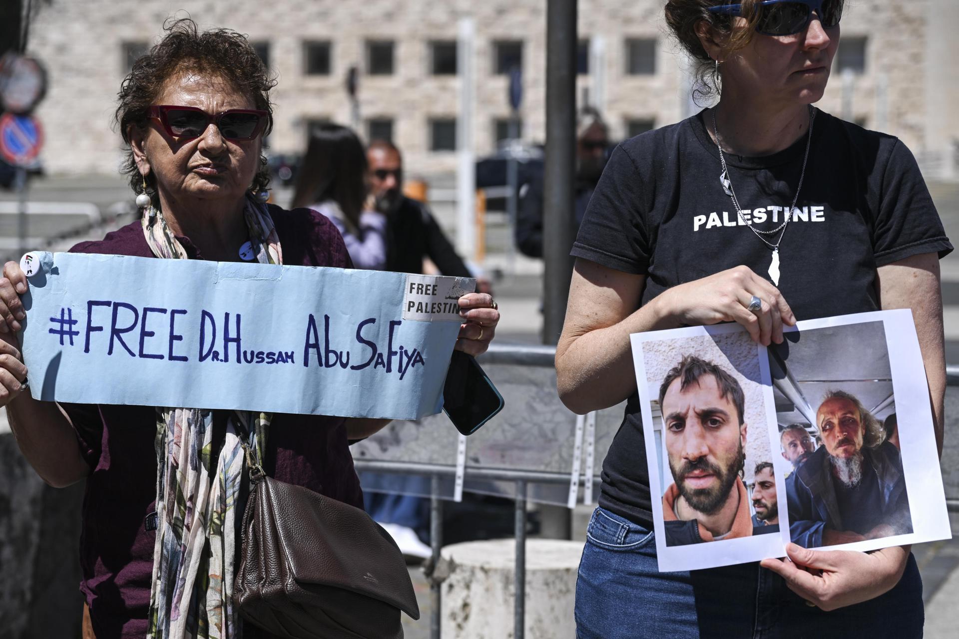 Thiago Ávila y Saif Abu Keshek, los dos activistas pro-Palestina detenidos por Israel