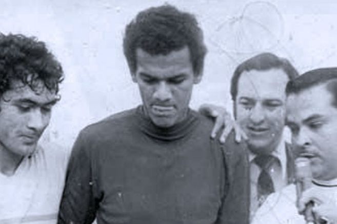 Otoniel Quintana y otros jugadores campeones con Millonarios y Nacional
