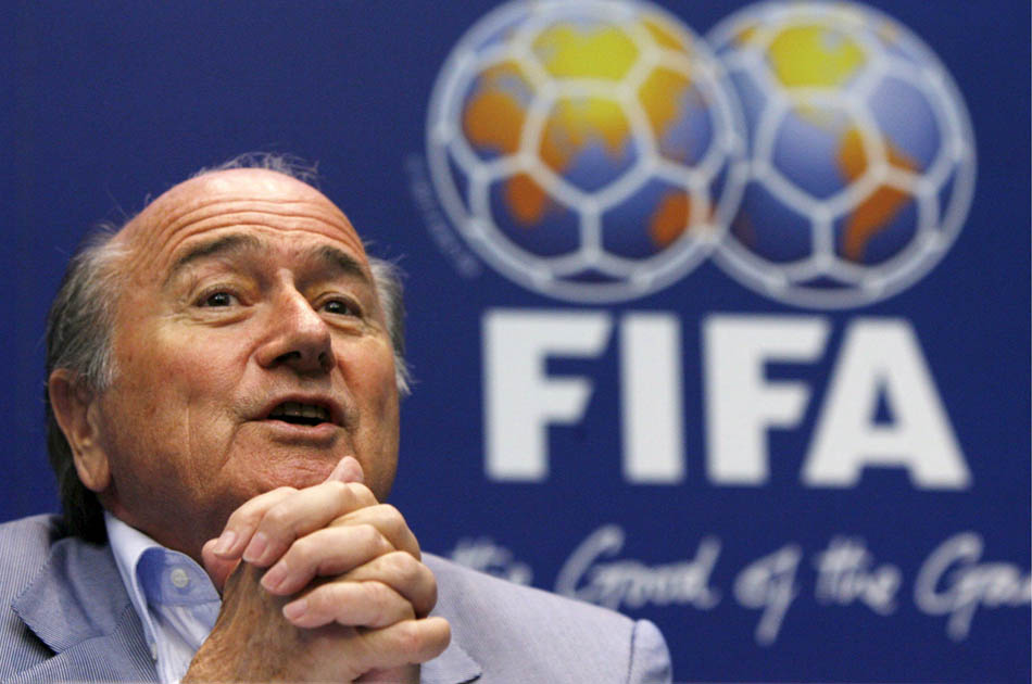 Presidente de la FIFA  de gira por Cuba