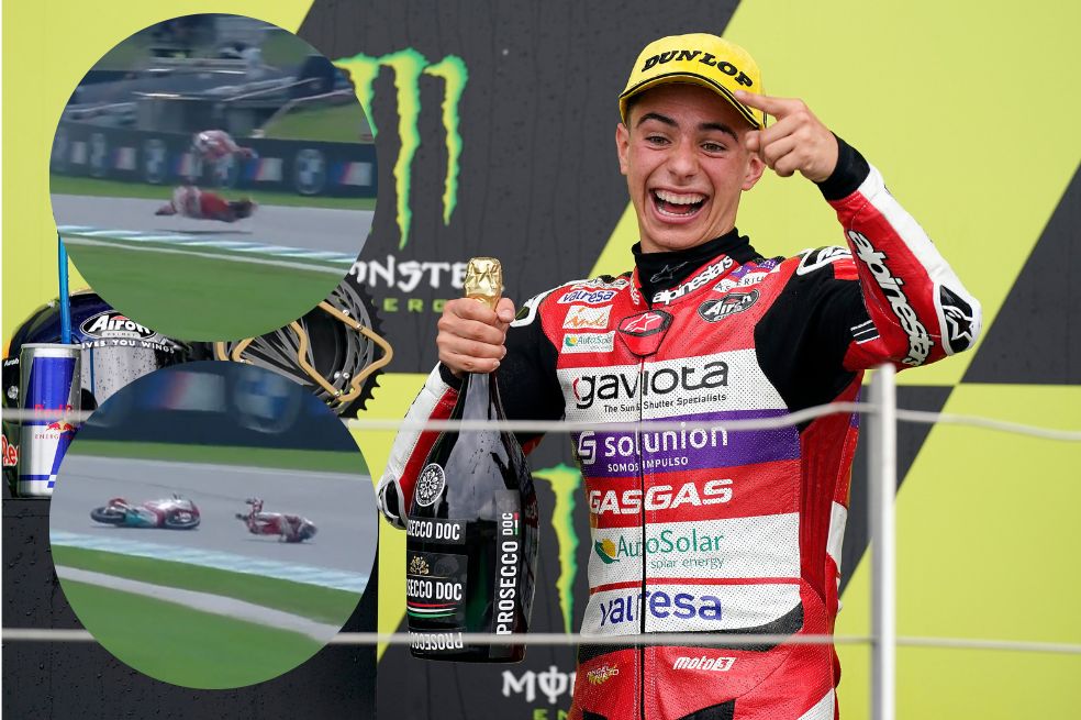 David Alonso busca el título en el Moto3, categoría menor de la MotoGP.