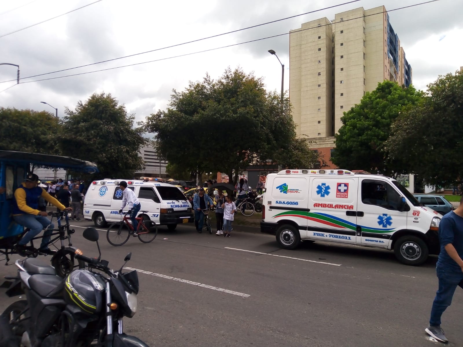 Reportan una persona fallecida en accidente vial en Avenida Cali con calle 152 A