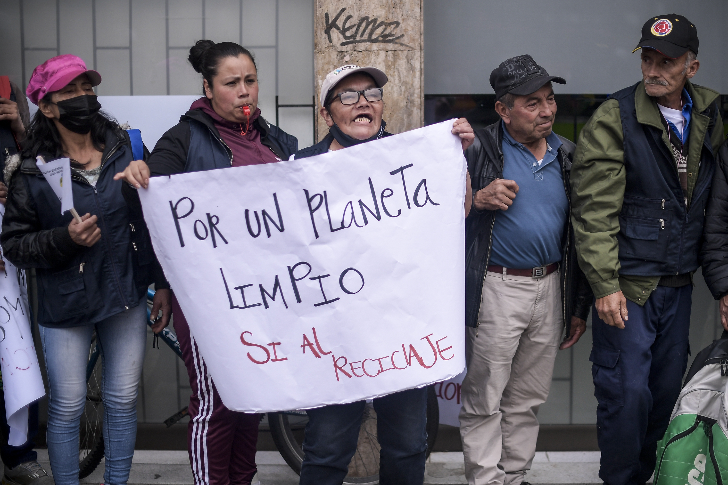 Protesta de Recicladores en Bogotá