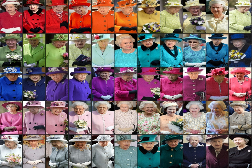 Impecable y colorido: así fue el estilo de la reina Isabel II
