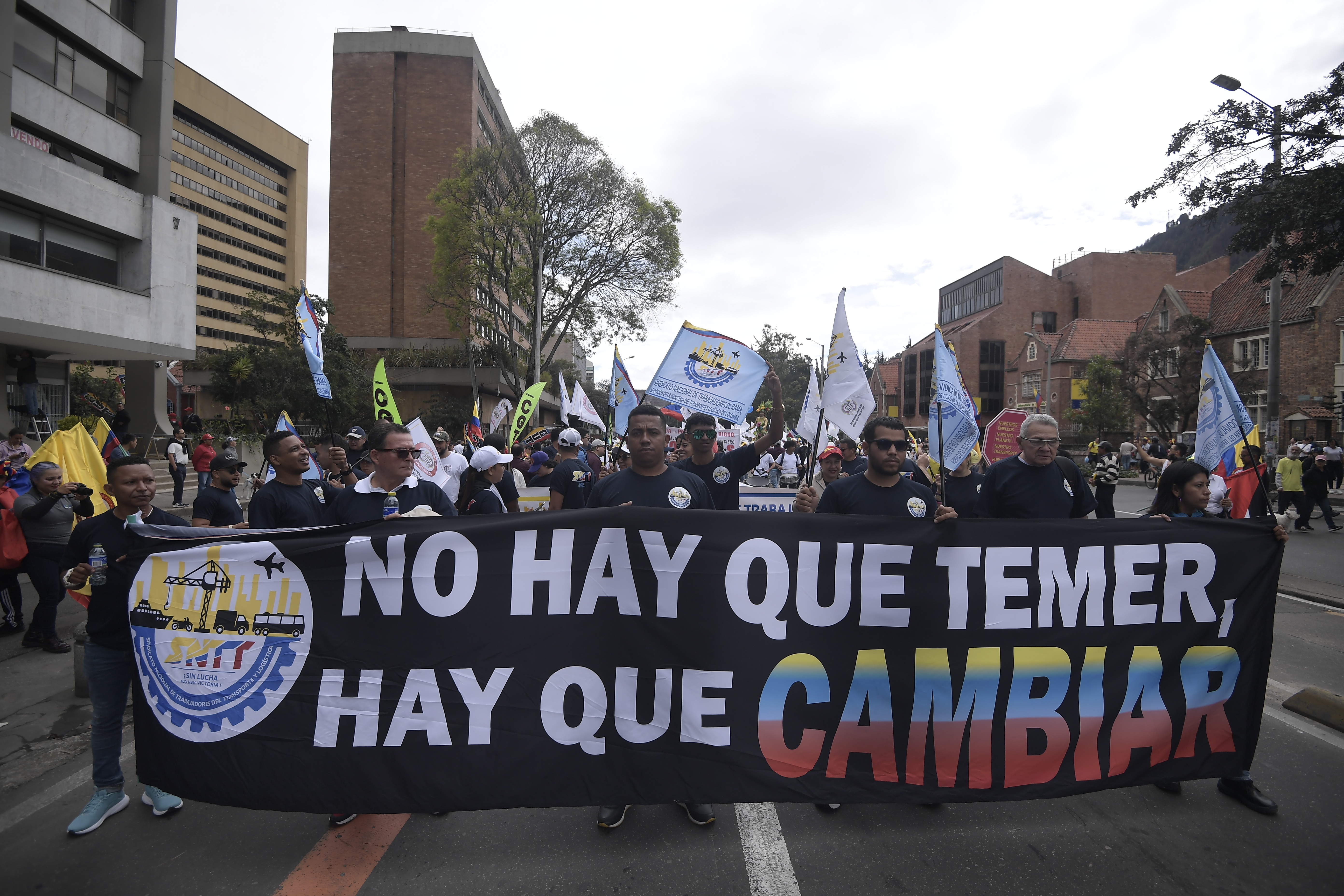 Marchas del primero de Mayo del 2024, conmemorando el día del Trabajo.