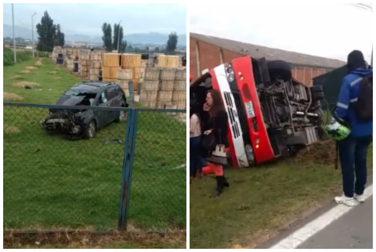 Al menos 30 heridos deja accidente en vía entre Bogotá y Chía